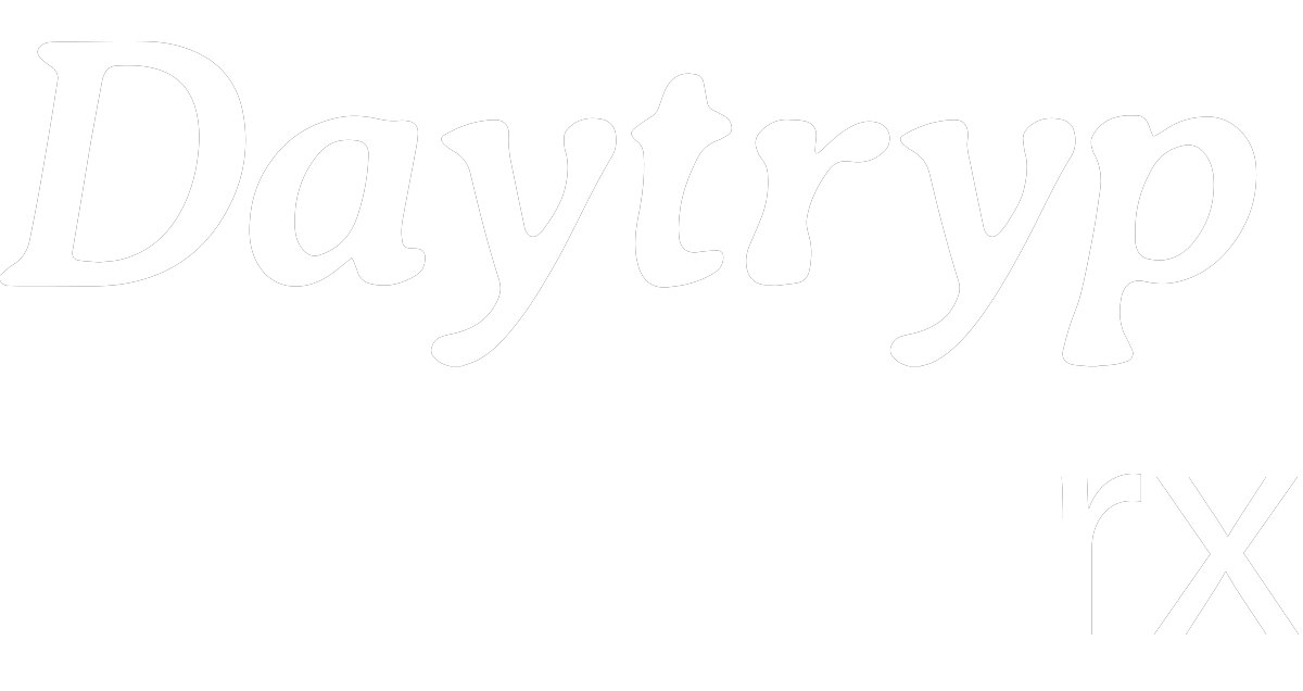 DT Peptides white logo with transparent background.